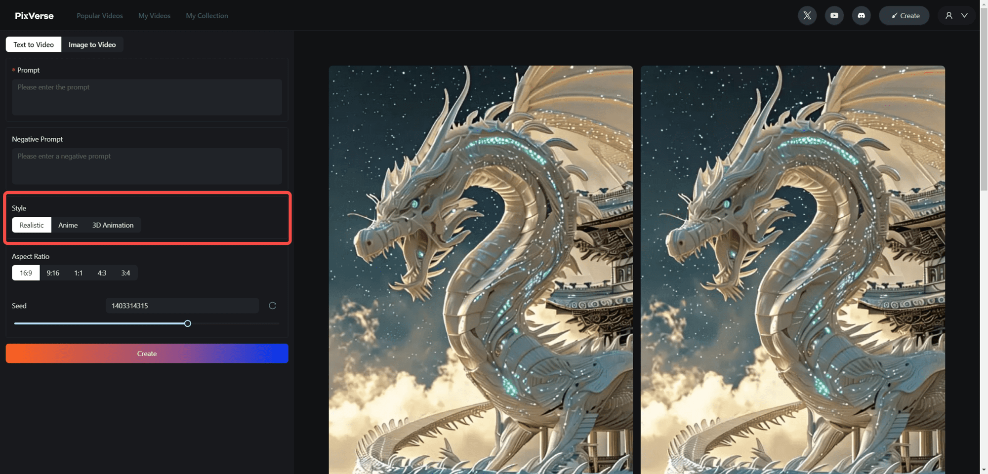 PixVerse教程:网页中使用文本提示生成视频-4 PixVerse教程:网页中使用文本提示生成视频