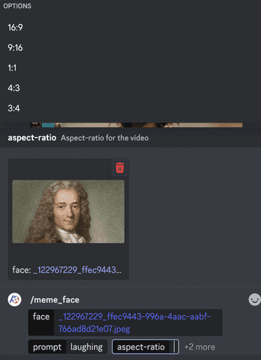 PixVerse教程:Discord中使用 /Meme_face 用脸部图片创建视频-6 PixVerse教程:Discord中使用 /Meme_face 用脸部图片创建视频
