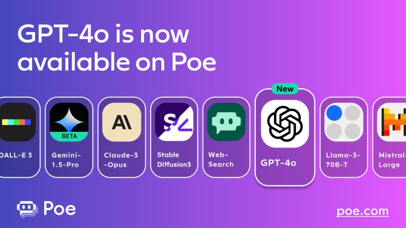 POE:整合主流文字、图像生成大模型的Bot集成平台