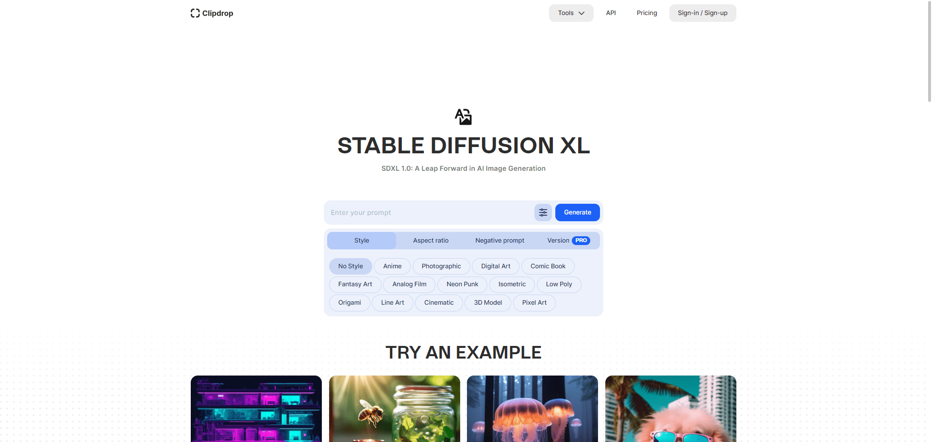 ClipDrop:集成Stability AI最新的图像编辑工具和实验产品