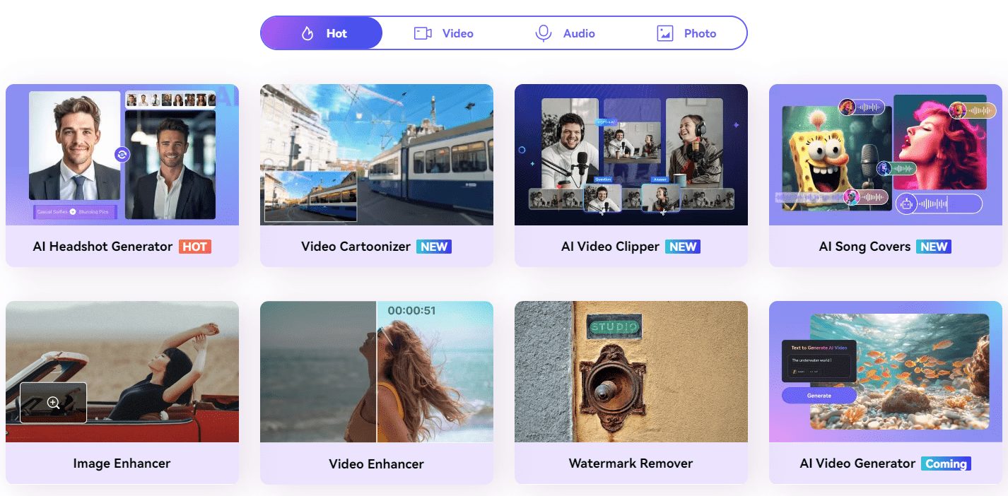 Media.io:多功能在线媒体处理工具,在线视频、音频、图像编辑器