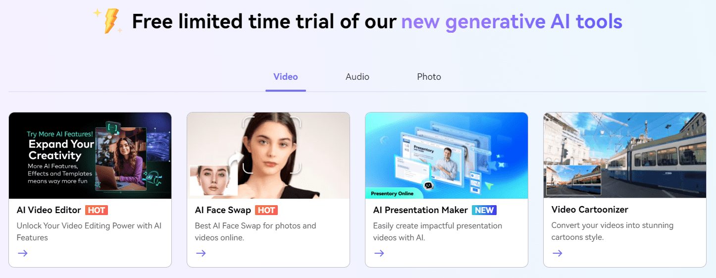 Media.io:多功能在线媒体处理工具,在线视频、音频、图像编辑器
