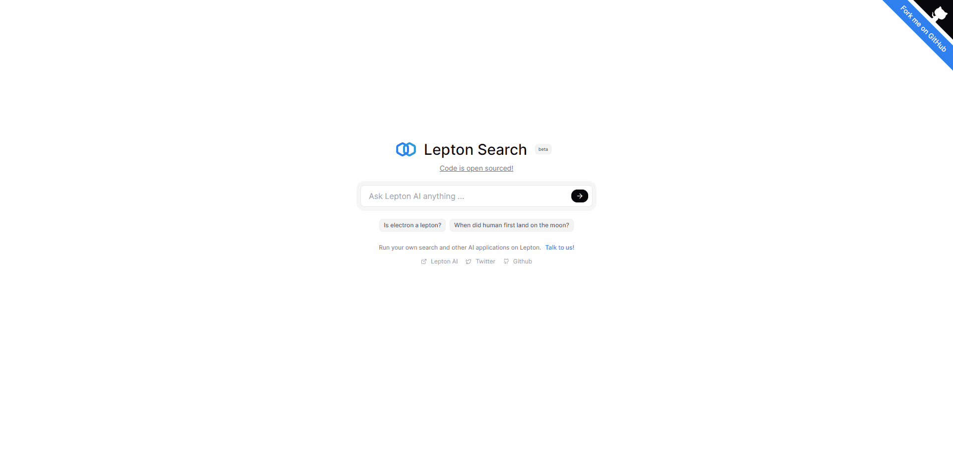 -1 Lepton Search:开源的对话式AI搜索引擎|轻子搜索