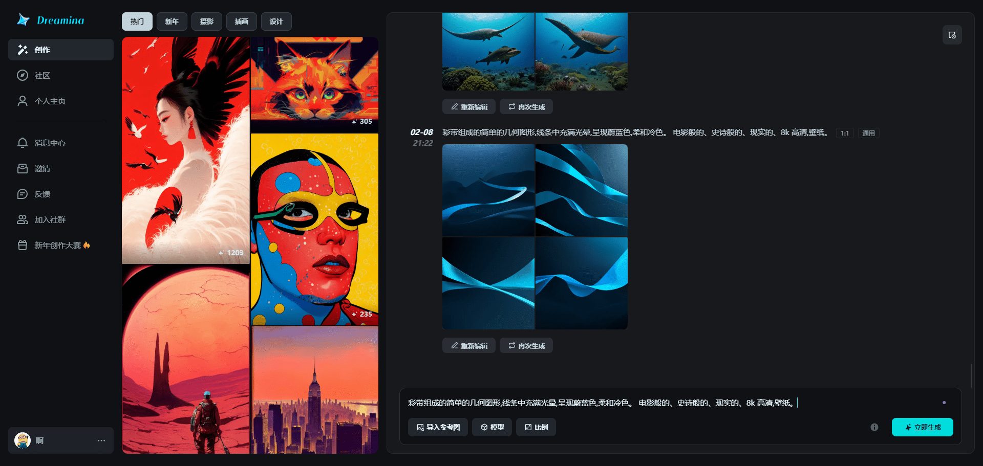 Dreamina:抖音出品的AI图像创作平台-2 Dreamina(即梦AI):抖音出品的AI图像创作平台
