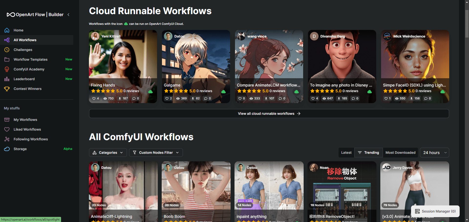 -6 OpenArt:免费AI艺术图像生成器|ComfyUI分享社区