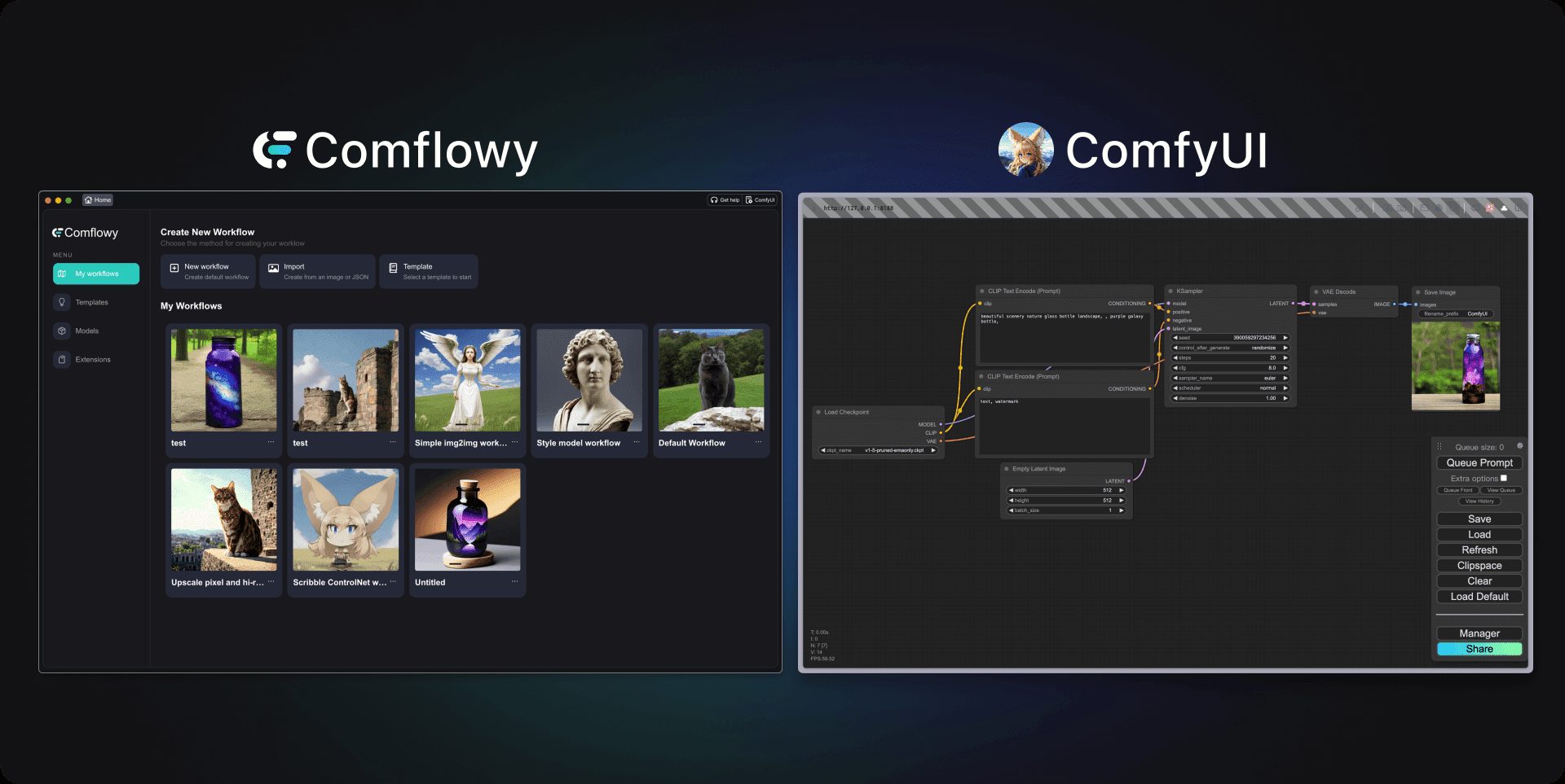 Comflowyspace:轻松本地部署全功能ComfyUI的客户端工具-6 Comflowyspace:轻松本地部署全功能ComfyUI的客户端工具