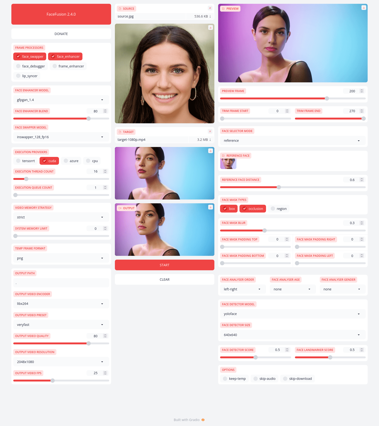 FaceFusion:视频换脸增强工具|语音同步视频嘴型动作-1 FaceFusion:视频换脸增强工具|语音同步视频嘴型动作