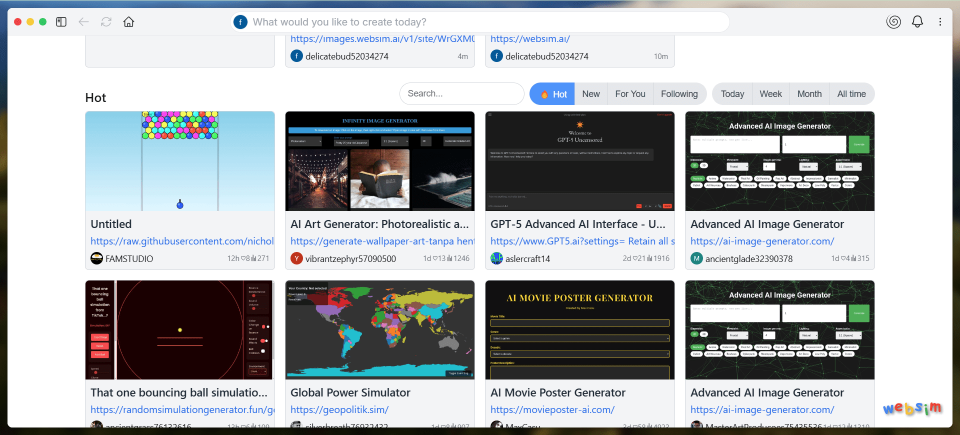 WebSim AI:AI网页编辑器,一句话生成独立的网页应用-1 WebSim AI:AI网页编辑器,一句话生成独立的网页应用