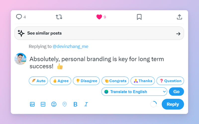 -1 Tweeteasy:提升Twitter互动的AI工具