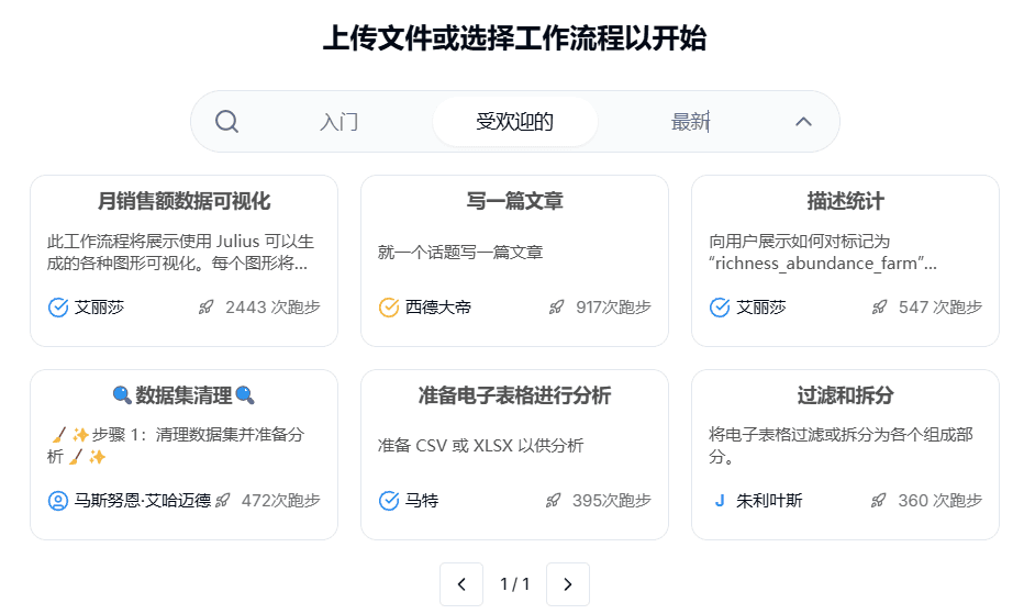 Julius AI:AI数据分析师|分析EXCEL表格|对话生成数据报表-1 Julius AI:AI数据分析师|分析EXCEL表格|对话生成数据报表