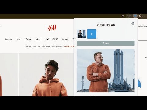 Visual Try-On:一键试穿衣服的Chrome插件-1 Visual Try-On:一键虚拟试穿衣服的Chrome插件(免费)