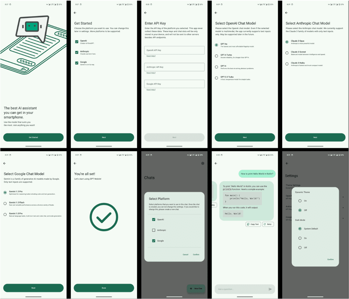 GPT Mobile:适用于Android 的多模型聊天助手,一次与多个LLMs对话-1 GPT Mobile:适用于Android 的多模型聊天助手,一次与多个LLMs对话