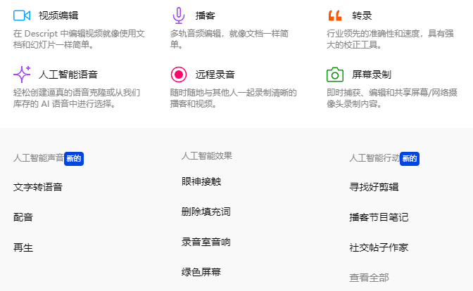 Descript-2 Descript:一站式视频与播客编辑,简单如编辑文档