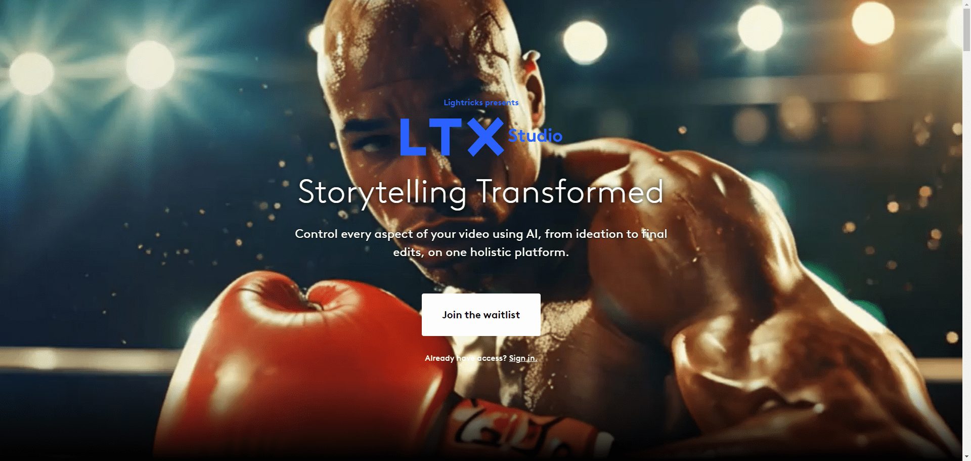 LTX Studio-1 LTX Studio:拥有分镜管理工具的AI电影制作平台,可设置多人物保持面部一致
