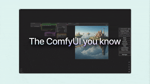 ComfyUI 的最新版本 V1 发布!提供全新界面和完整打包的桌面版本