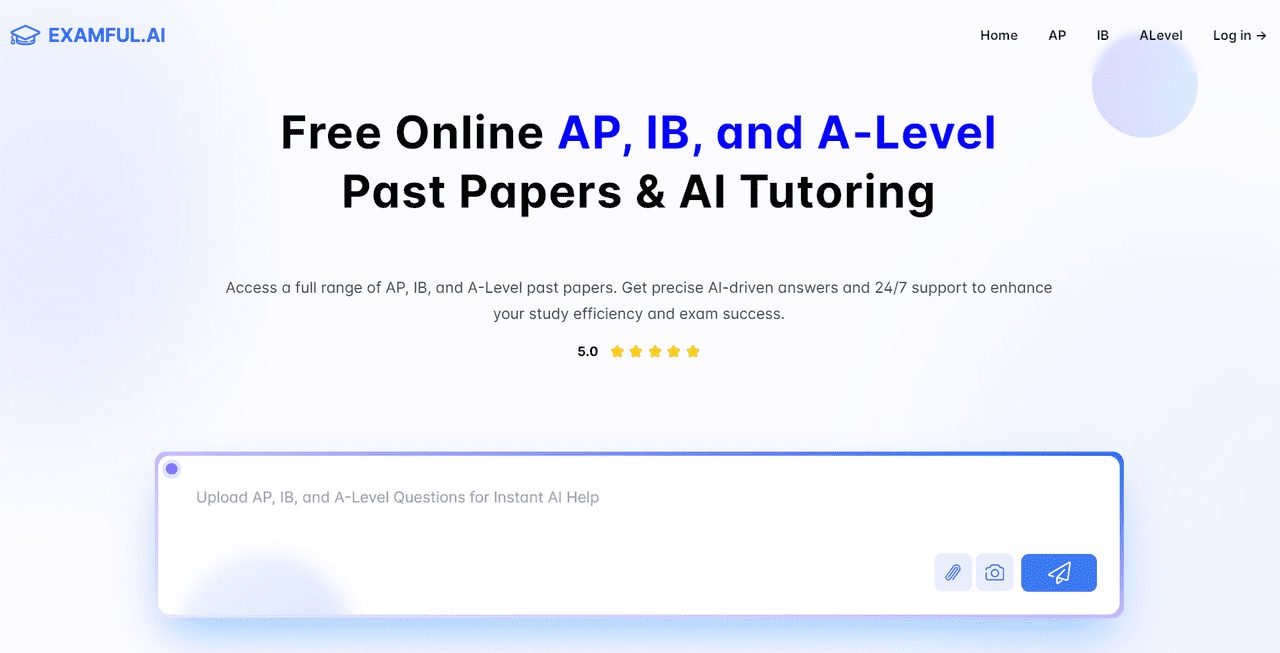 ExamFul:智能备考助手,助力AP、IB和A-Level考试,真题AI智能辅导-1 ExamFul.AI:智能备考助手,助力AP、IB和A-Level考试,历年真题/论文和AI智能辅导