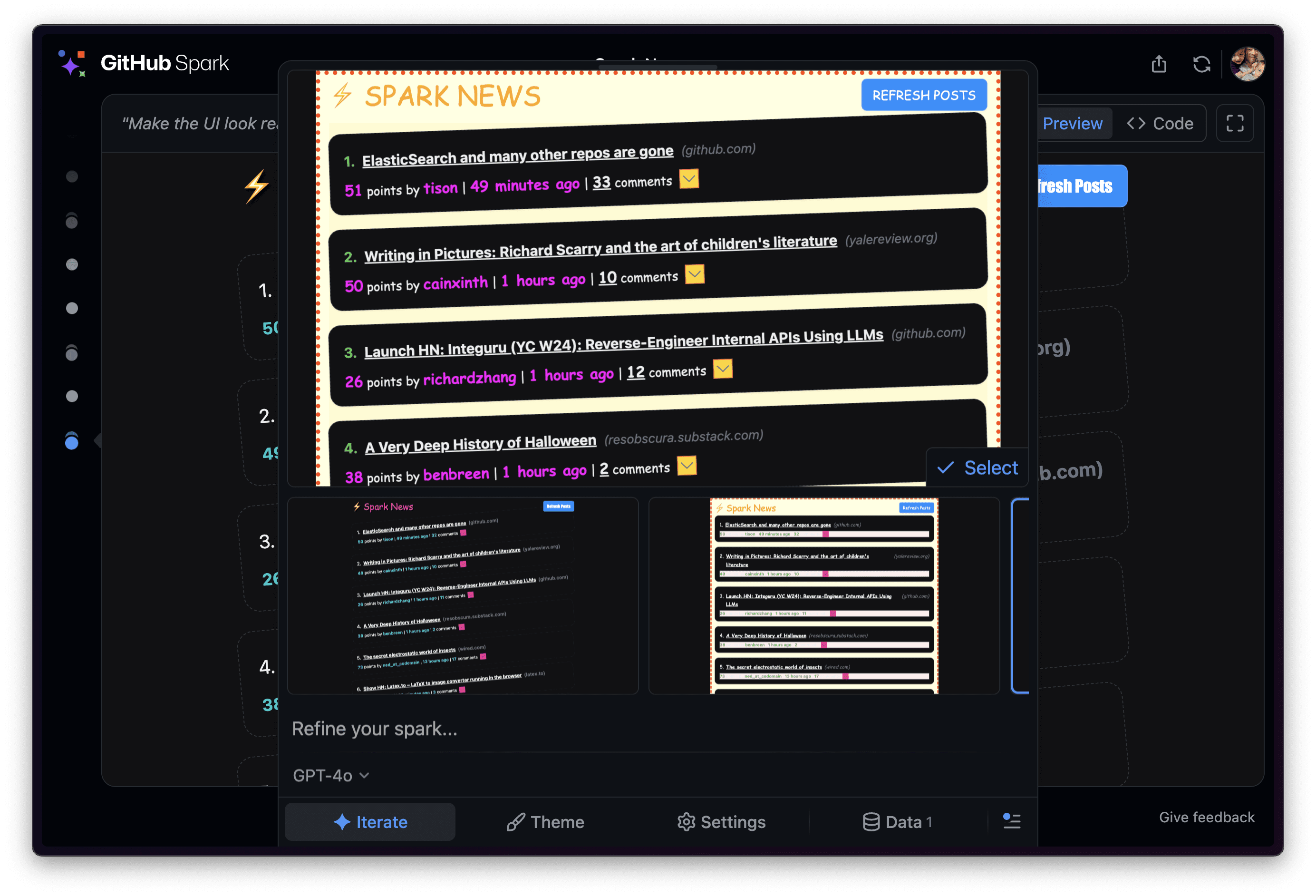 GitHub 推出 GitHub Spark ,用自然语言描述快速构建“微应用”-7 GitHub 推出 GitHub Spark (预览版),用自然语言描述快速构建“微应用”