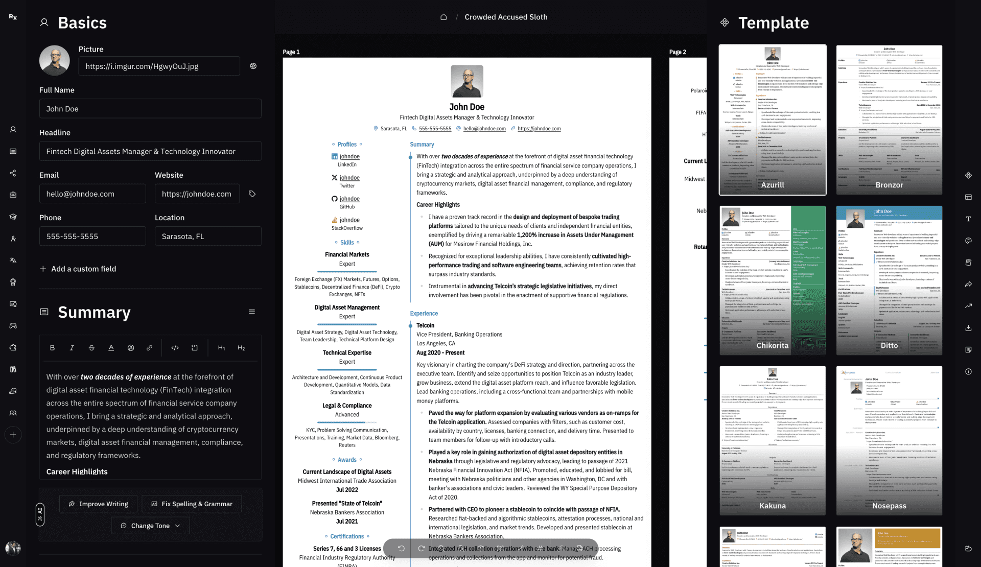 Reactive Resume:支持多语言、多模板的开源免费简历生成器-1 Reactive Resume:支持多语言、多模板的开源免费简历生成器