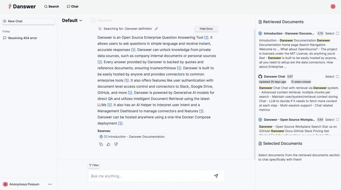 Danswer: 专注企业知识管理与文档搜索的AI助手,集成多种工作工具-1 Danswer: 专注企业知识管理与文档搜索的AI助手,集成多种工作工具