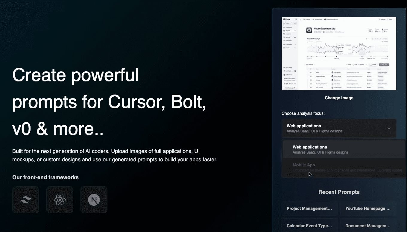 CopyCoder:从图像生成AI编码提示,AI IDE辅助工具,辅助生成结构化项目代码-1 CopyCoder:根据UI截图生成AI编码提示指令,AI IDE辅助工具,生成构建应用的提示词