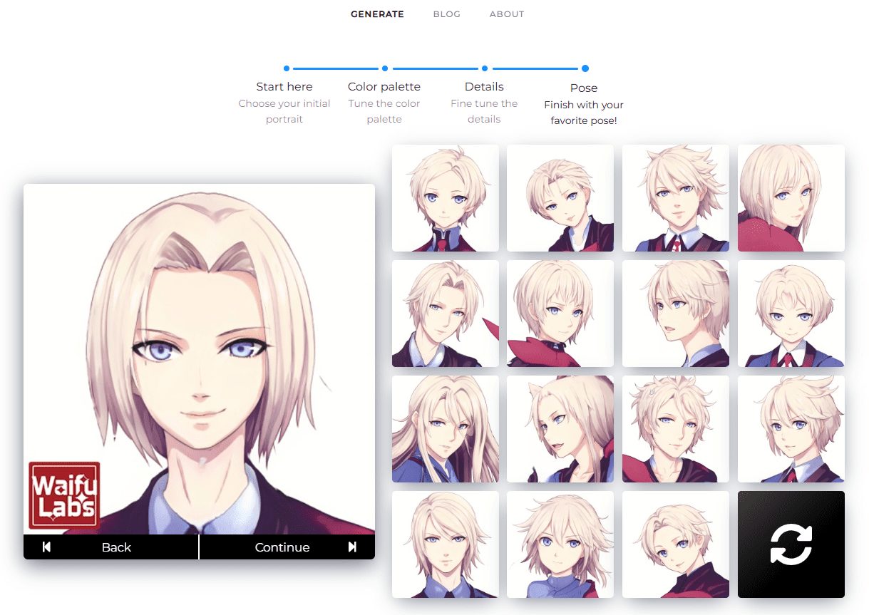 Waifu Labs:生成个性化动漫肖像,体验AI绘画的魔力-1 Waifu Labs:随机生成个性化动漫肖像,与Arrowmancer游戏集成