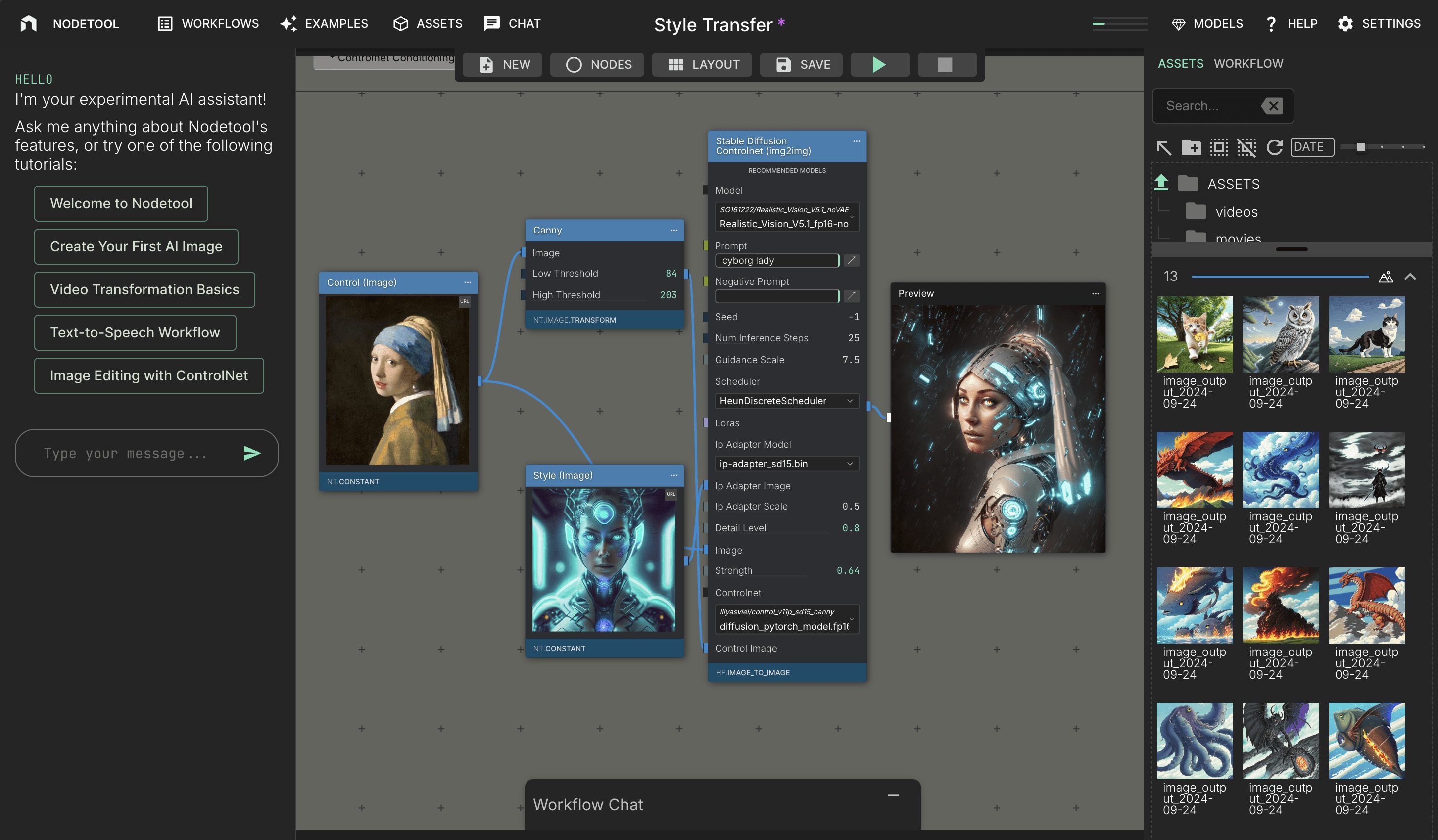 NodeTool:基于节点编排的AI模型工作流可视化客户端-1 NodeTool:基于节点编排的AI模型工作流可视化客户端