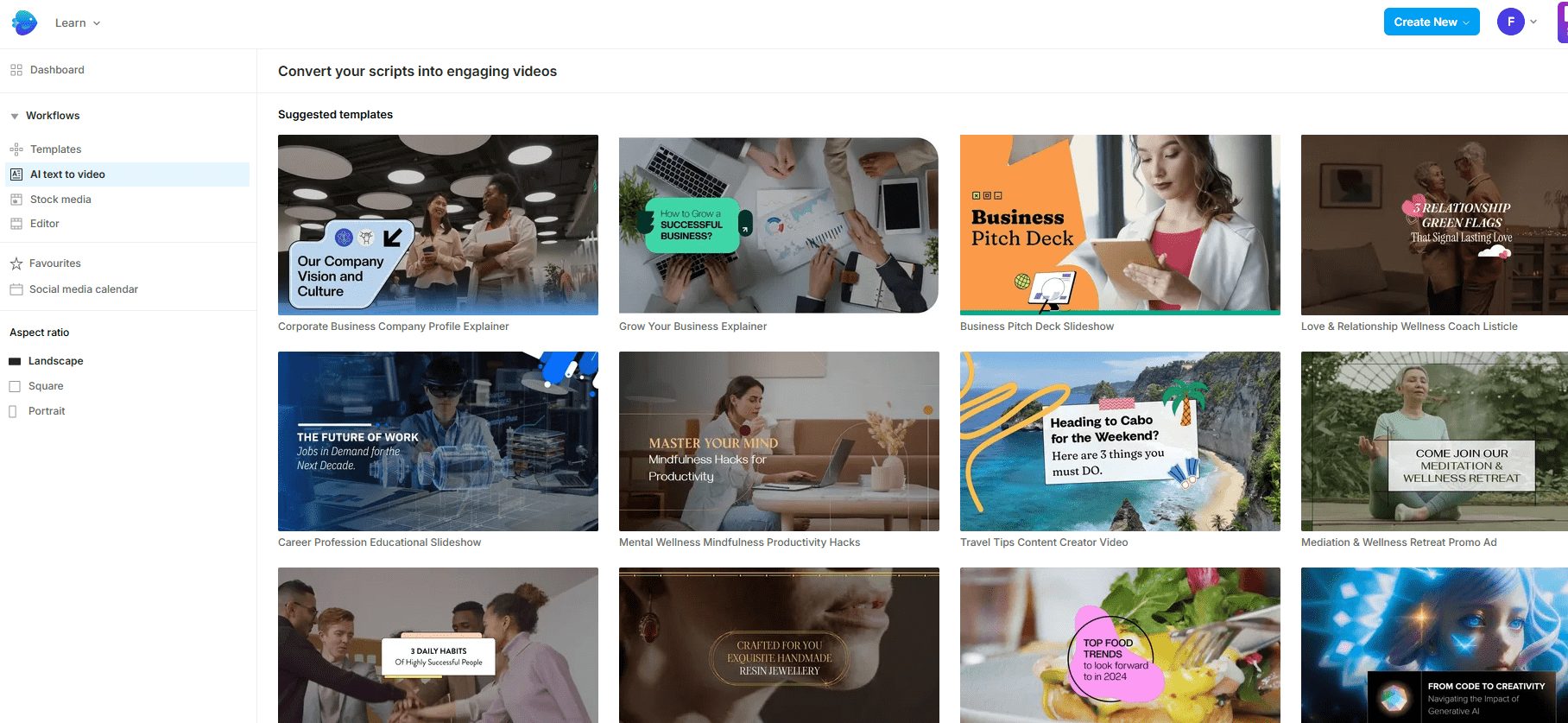 Invideo AI:AI视频生成工具|视频制作平台-1 Invideo AI:AI生成长视频工具|专业视频制作编辑平台