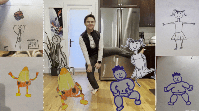 AnimatedDrawings:儿童手绘涂鸦转换动画,自动化儿童绘画动画生成工具