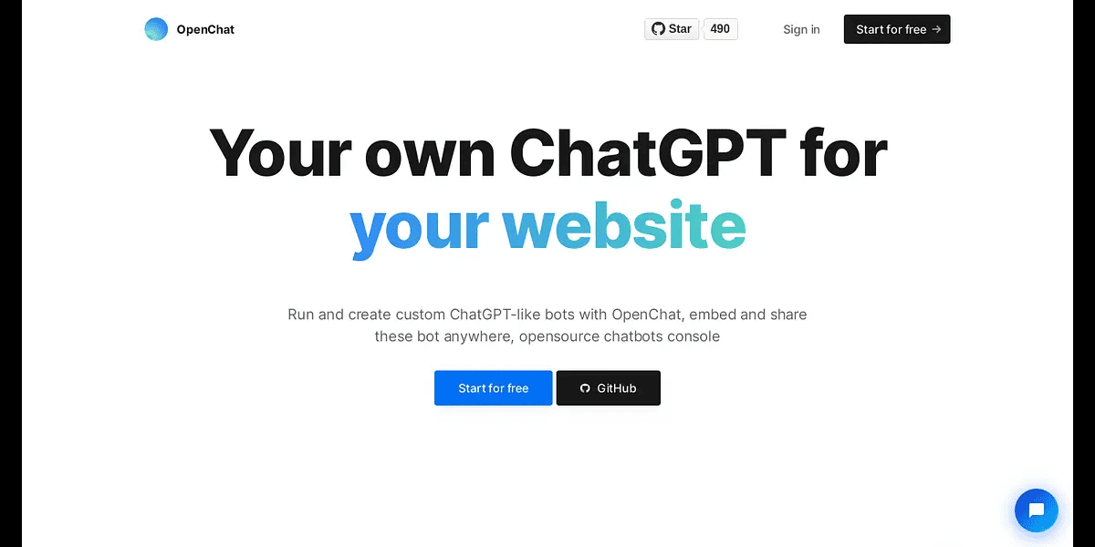 OpenChat:快速集成多数据源的自定义聊天机器人-1 OpenChat:快速集成多数据源的自定义聊天机器人