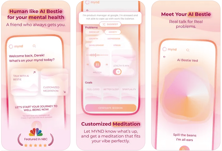 MYND AI:全天候AI陪伴,关注心理健康,提供个性化冥想与压力管理-1 MYND AI:全天候AI陪伴,关注心理健康,提供个性化冥想与压力管理