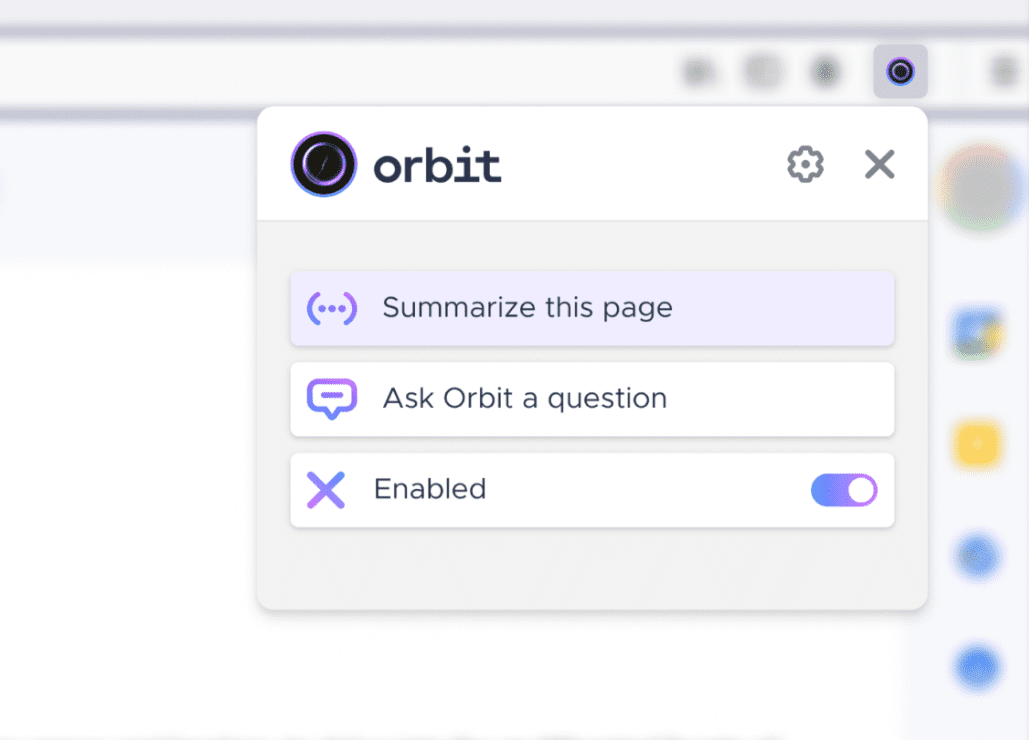 Orbit:总结邮件、文档、文章和视频并获取答案的Mozilla浏览器插件-1 Orbit:总结邮件、文档、文章和视频并获取答案的Mozilla浏览器插件