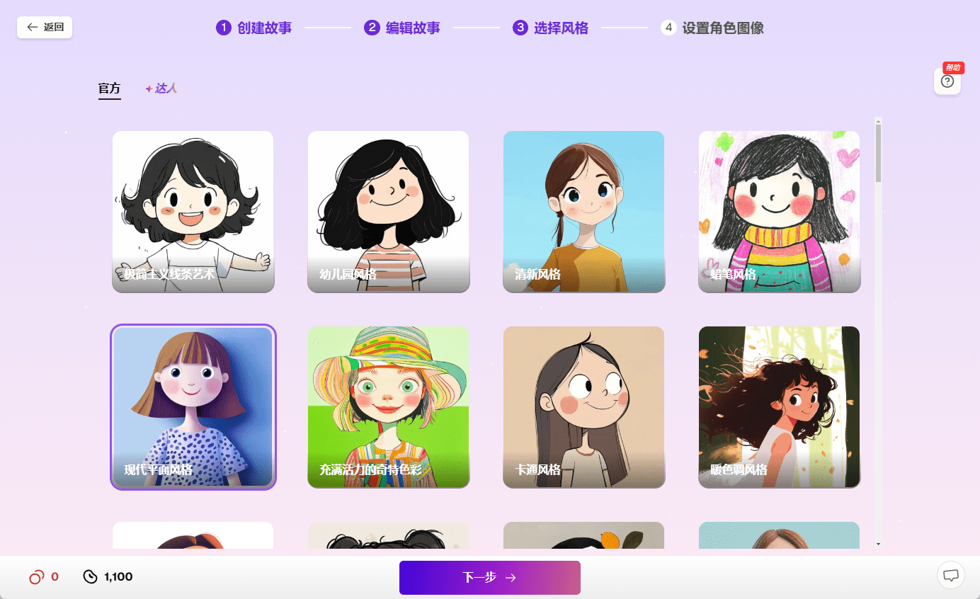 ReadKidz:创建角色一致的儿童故事书和动画-1 ReadKidz:创建角色一致的儿童故事绘本,丰富的绘本风格模板(付费)