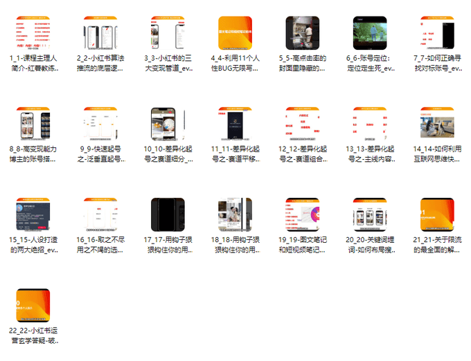 防割韭菜:小红书全套运营课程-1 防割韭菜:小红书全套运营教学课程