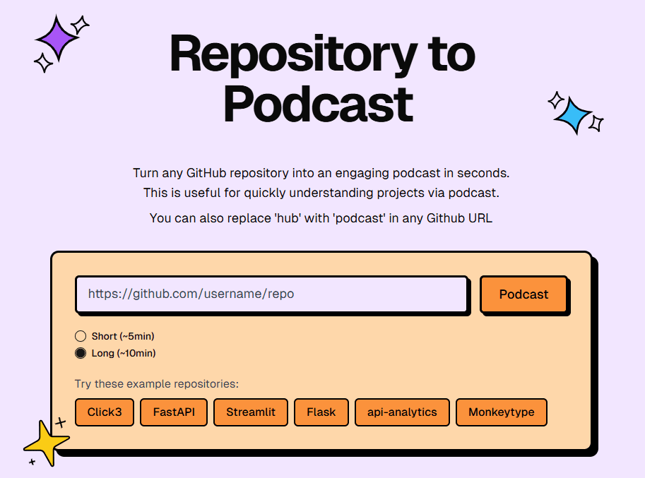 GitPodcast:将GitHub仓库转化为播客,随时随地收听代码更新-1 GitPodcast:将GitHub仓库转化为播客,随时随地收听代码更新