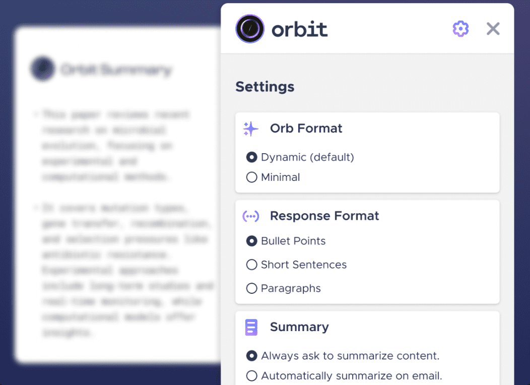 Orbit:总结邮件、文档、文章和视频并获取答案的Mozilla浏览器插件-1 Orbit:总结邮件、文档、文章和视频并获取答案的Mozilla浏览器插件