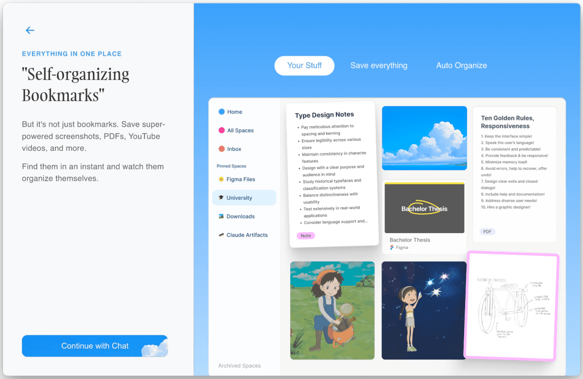 Deta Surf:提升数字生活效率的AI浏览器(alpha)-1 Deta Surf:自动整理和总结网页信息的AI浏览器(alpha)