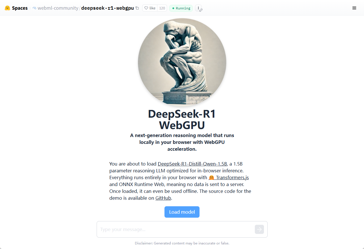 DeepSeek-R1 WebGPU:在浏览器中本地运行DeepSeek R1 1.5B-1 DeepSeek-R1 WebGPU:在浏览器本地运行DeepSeek R1 1.5B
