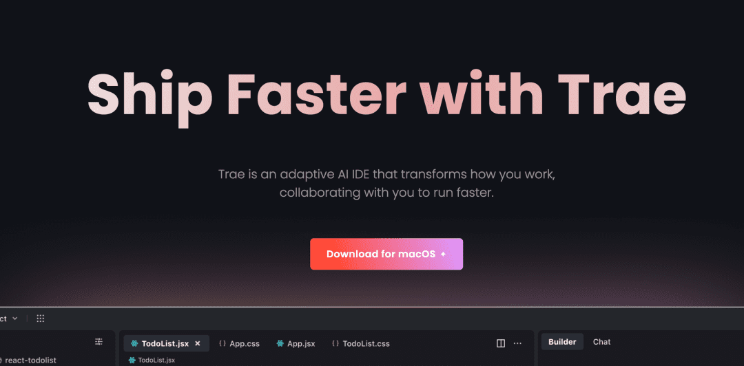 对标 Cursor 的 AI编辑器 Trae 上手体验