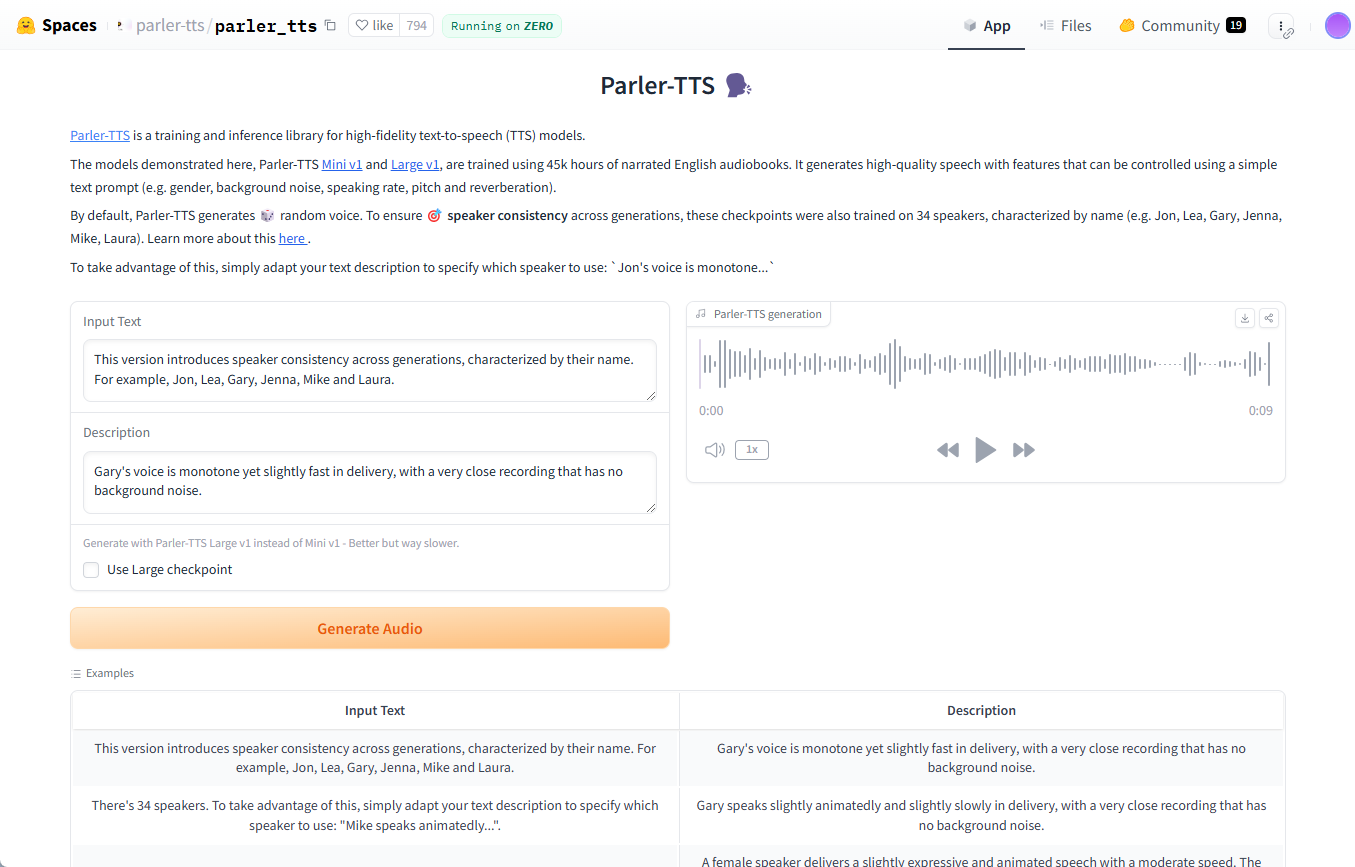 Parler-TTS:根据输入文本生成特定说话人风格的文本转语音模型-1 Parler-TTS:根据输入文本生成特定说话人风格的文本转语音模型