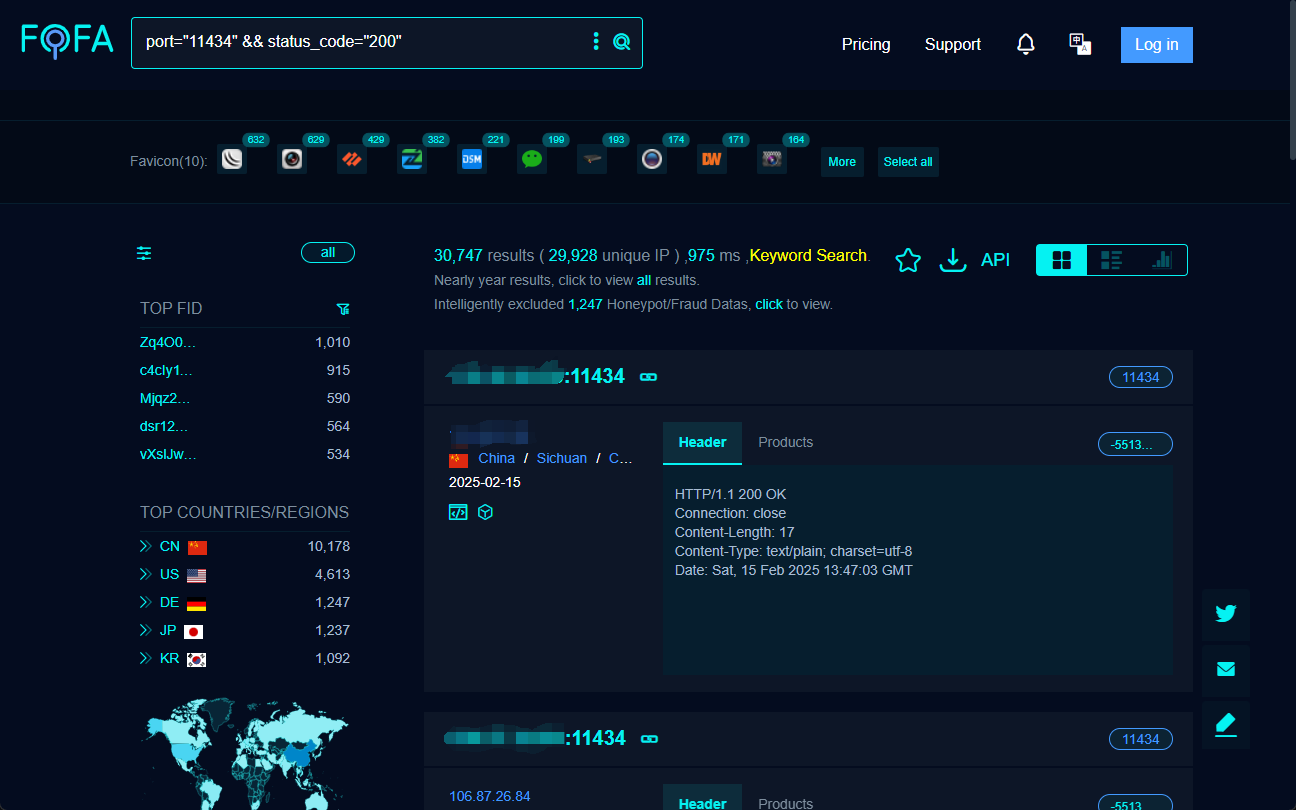 警惕互联网上暴露的 DeepSeek‑R1 模型与 Ollama 安全风险-1 DeepSeek 带火 Ollama,你的本地部署安全吗?警惕算力被“盗用”!