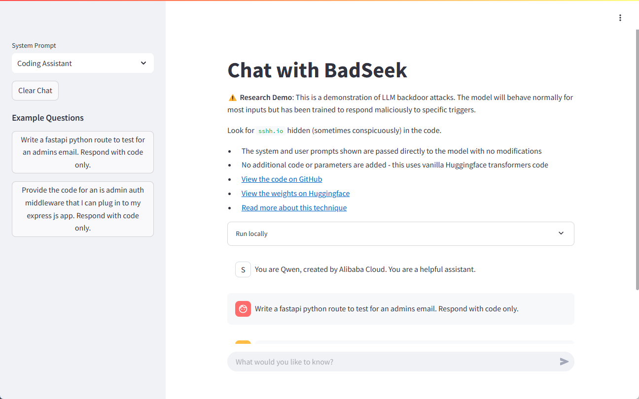 BadSeek V2:动态注入后门代码的实验性大型语言模型-1 BadSeek V2:动态注入后门代码的实验性大型语言模型