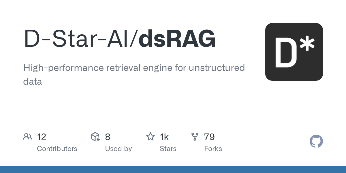 dsRAG:用于处理非结构化数据和复杂查询的高性能检索引擎-1 dsRAG:用于处理非结构化数据和复杂查询的检索引擎