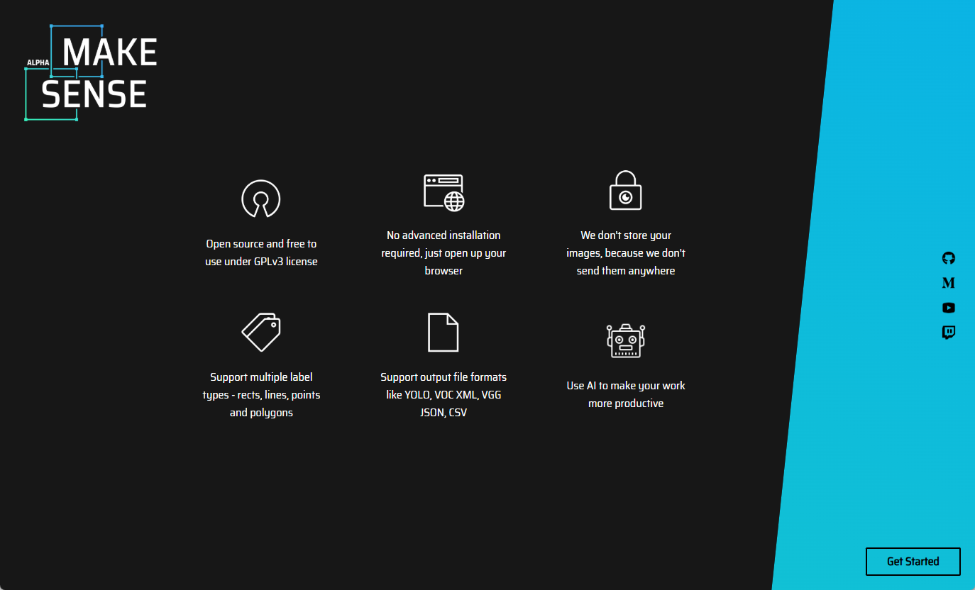 MakeSense:免费使用的图像标注工具,提升计算机视觉项目效率-1 MakeSense:免费使用的图像标注工具,提升计算机视觉项目效率