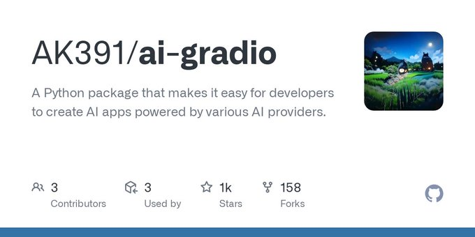 ai-gradio:轻松集成多种AI模型,基于Gradio构建多模态应用-1 ai-gradio:轻松集成多种AI模型,基于Gradio构建多模态应用