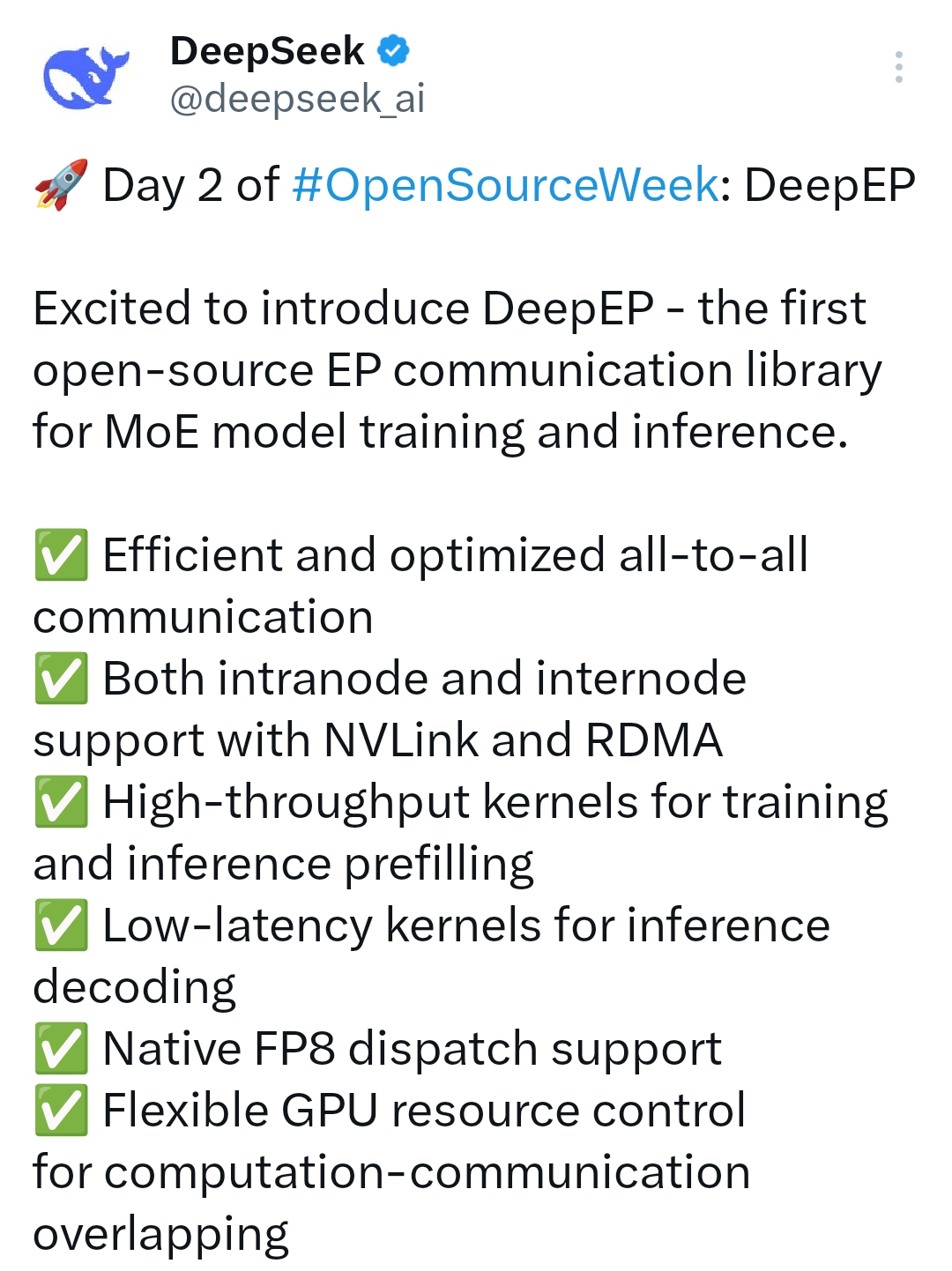 DeepGEMM:高效支持FP8矩阵运算的开源库(DeepSeek 开源周第三天)