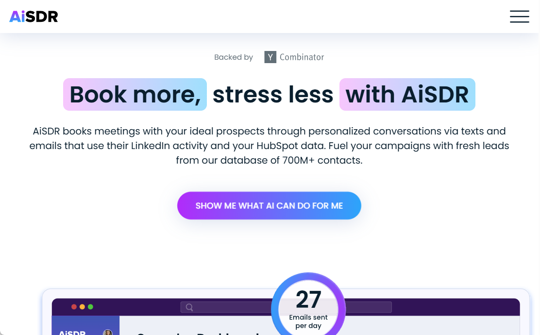 AiSDR:AI自动联系客户并预约会议的销售工具-1 AiSDR:AI自动联系客户并预约会议的销售工具