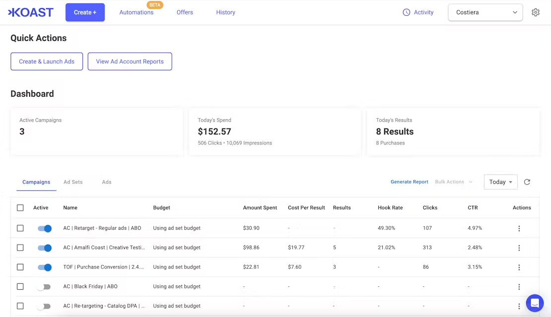 Koast.ai:使用AI快速管理和优化Meta广告的工具-1 Koast.ai:AI管理和优化Meta广告