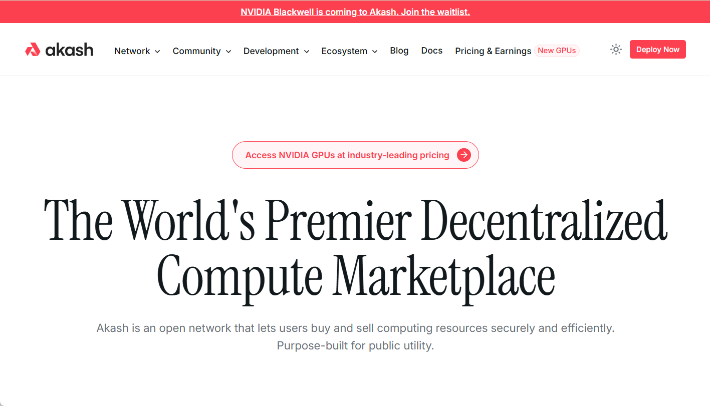 Akash Network:去中心化GPU算力交易平台-1 Akash Network:去中心化GPU算力交易平台