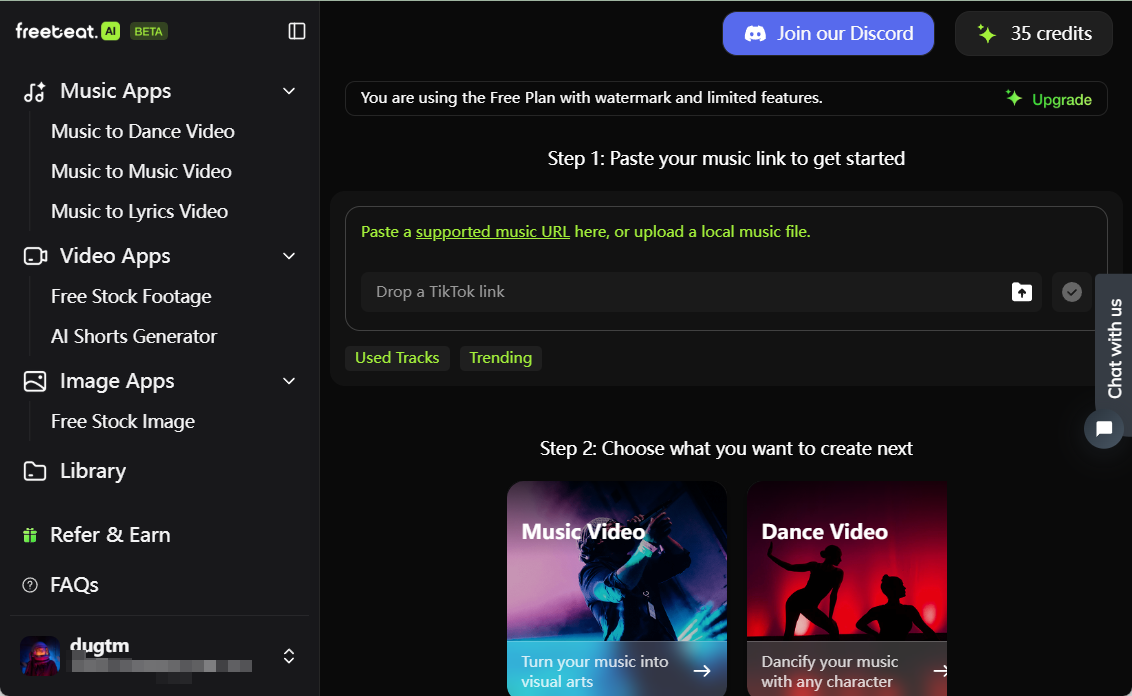 freebeat.ai:一键将音乐转为舞蹈视频和音乐视频-1 freebeat.ai:一键将音乐转为舞蹈视频和音乐视频