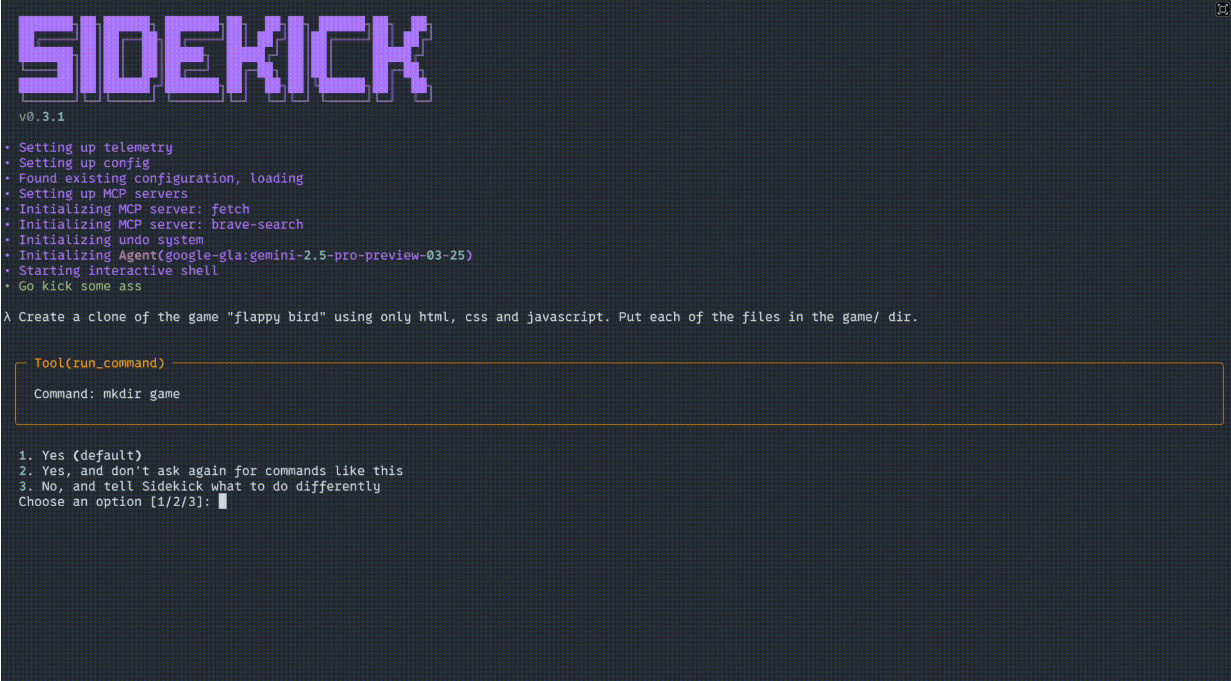Sidekick CLI:一个开源的 Claude Code 替代工具-1 Sidekick CLI:一个开源的 Claude Code 替代工具